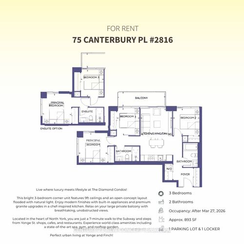2816-75 Canterbury Pl, North York, ON, M2N0L2 | Card Image