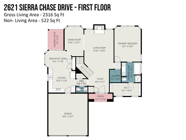 2621 Sierra Chase Dr, House other with 4 bedrooms, 3 bathrooms and null parking in Monroe NC | Image 22