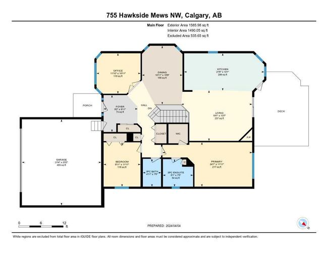 755 Hawkside Mews Nw, Home with 4 bedrooms, 3 bathrooms and 4 parking in Calgary AB | Image 49