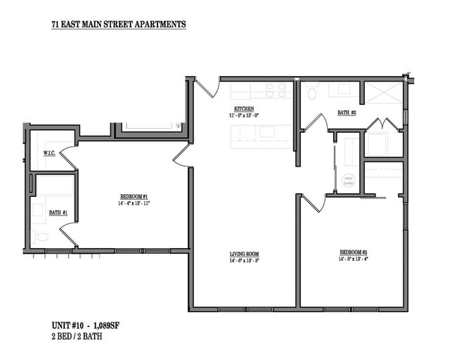This is the floor plan for unit #205. | Image 38