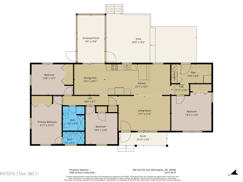 206 Del Rio Ave, Wilmington, NC, 28409-3209 | Card Image