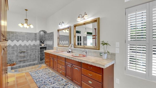 Primary bath with Dual Sink Vanity and Roman Tub | Image 26