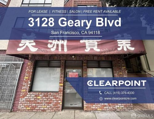 3128 Geary Boulevard, San Francisco, CA, 94118 | Card Image
