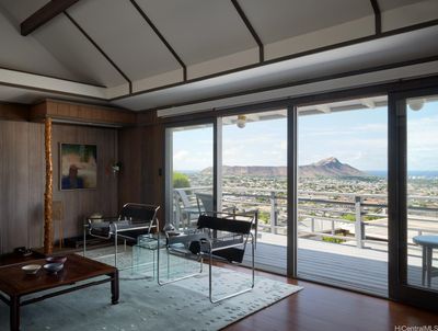 Beautiful view of Diamond Head and Waikiki from the living room. | Image 2