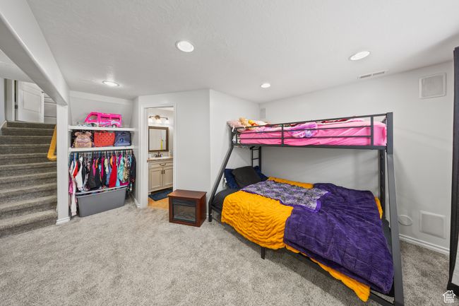 Bedroom featuring carpet, recessed lighting, and ensuite bath | Image 22