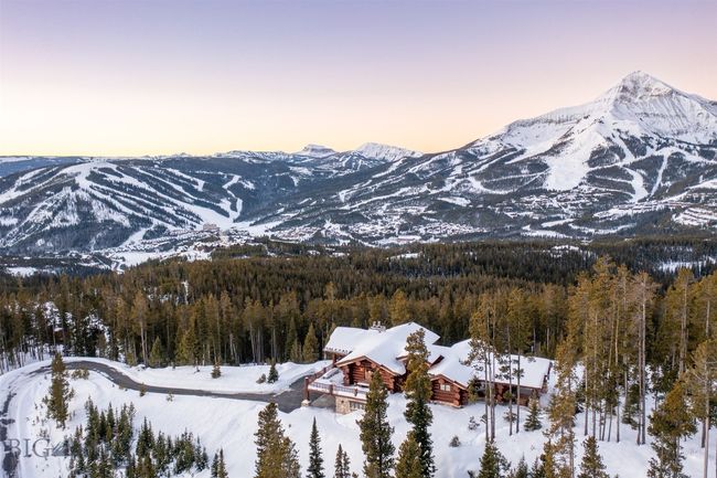 Home and private driveway, with ski runs on Andesite and Lone Mountains. | Image 74