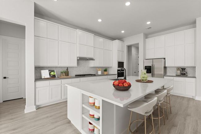 Chef-inspired kitchen with white cabinets and quartz | Image 7