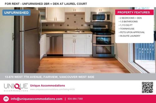 13-870 W 7th Ave, Vancouver, BC, V5Z4C1 | Card Image