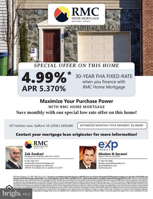 107 Hollister Ln, STAFFORD, VA, 22556-4662 | Card Image