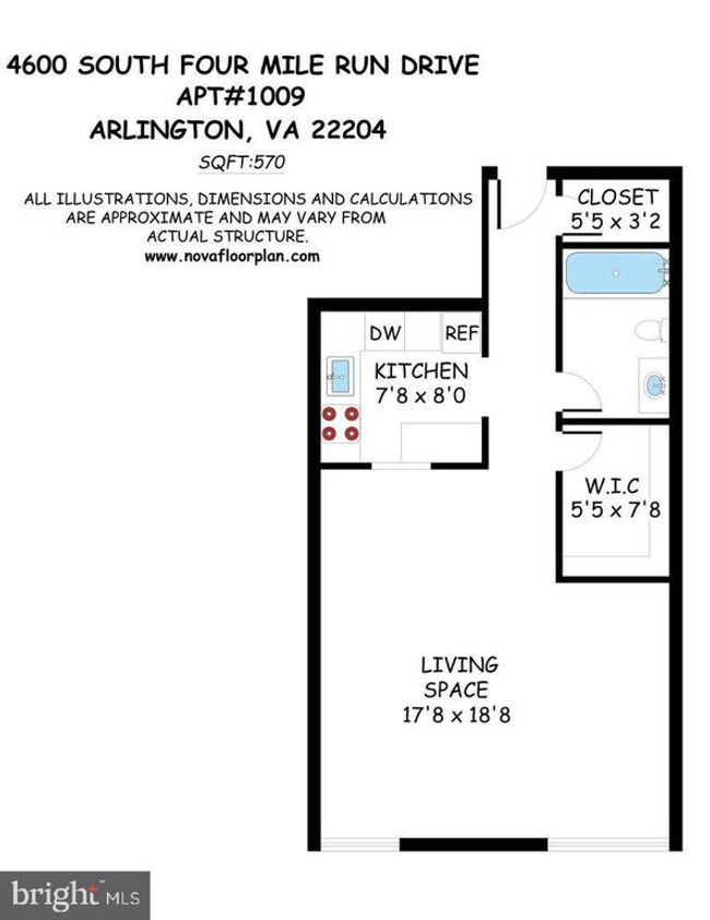APT-1009 - 4600 S Four Mile Run Dr, Condo with 0 bedrooms, 1 bathrooms and null parking in ARLINGTON VA | Image 34