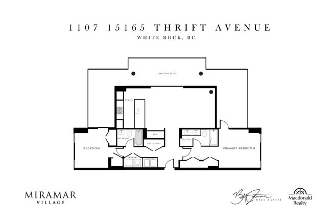 1107 - 15165 Thrift Avenue, Condo with 2 bedrooms, 2 bathrooms and 2 parking in White Rock BC | Image 27