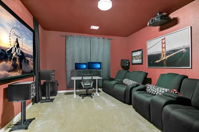 Upstairs 5th Bedroom currently used as a Media Room | Image 16