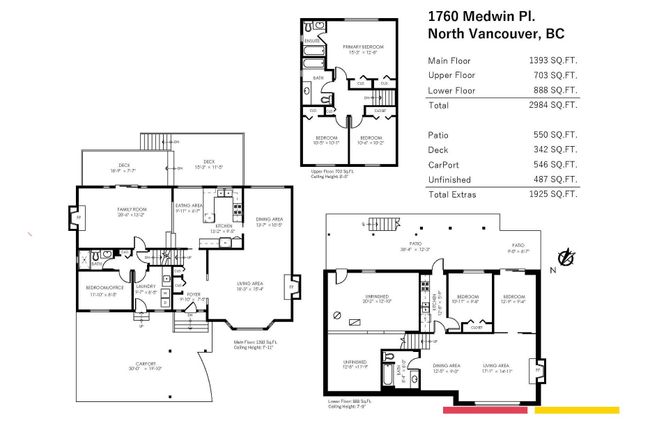 1760 Medwin Place, House other with 6 bedrooms, 4 bathrooms and 4 parking in North Vancouver BC | Image 38