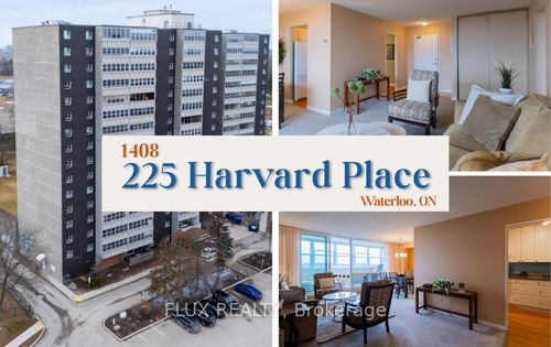 1408-225 Harvard Pl, Waterloo, ON, N2J4H4 | Card Image