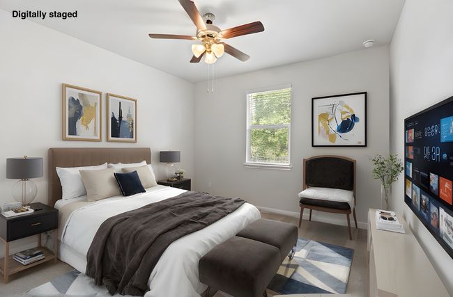 Digitally staged back bedroom | Image 27