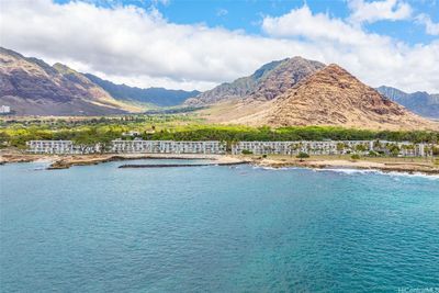 Breathtaking aerial ocean views of Makaha Surfside and the beach lagoon area. | Image 1