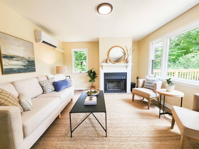 Hang around the cozy fire place or enjoy the air conditioning mini split | Image 5