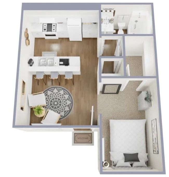 APT-316 - 6008 N Lamar Blvd, Condo with 1 bedrooms, 1 bathrooms and 1 parking in Austin TX | Image 8