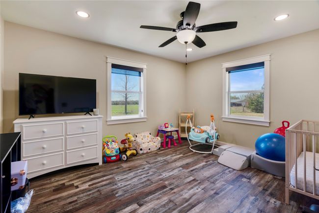 Game room with a wealth of natural light, recessed lighting, and dark wood finished floors | Image 12
