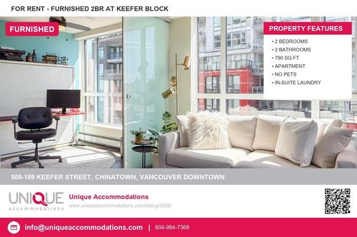 505-189 Keefer Street, Vancouver, BC, V6B6L4 | Card Image