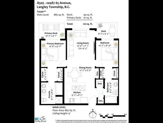 a505 - 20487 65 Avenue, Condo with 2 bedrooms, 2 bathrooms and 1 parking in Langley BC | Image 21