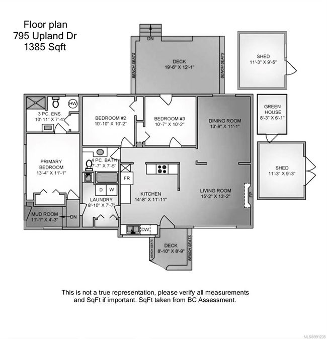 795 Upland Dr, House other with 3 bedrooms, 2 bathrooms and 2 parking in Campbell River BC | Image 46