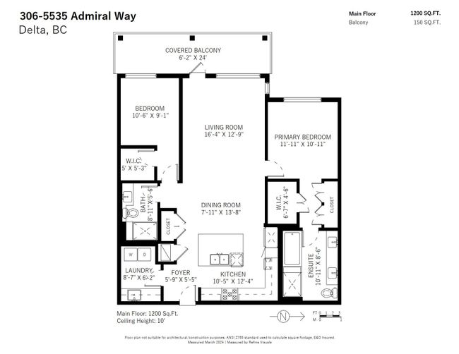 306 - 5535 Admiral Way, Condo with 2 bedrooms, 2 bathrooms and 2 parking in Ladner BC | Image 33
