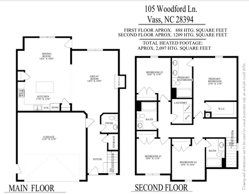 105 Woodford Ln, Vass, NC, 28394-8800 | Card Image