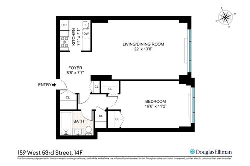 14f-159 W 53rd St, New York, NY, 10019-6068 | Card Image