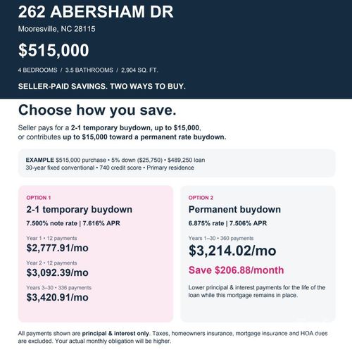 262 Abersham Dr, Mooresville, NC, 28115-0198 | Card Image