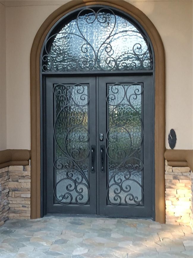 Wrought iron double front door with slate ramp for easy wheelchair access/entry | Image 9