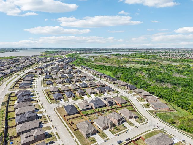Birds eye view of property with a water view and a residential view | Image 34