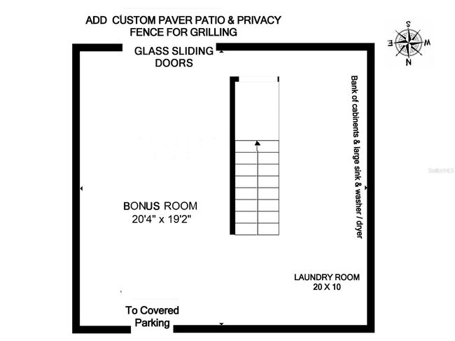Floor Plan Ground Floor - Level 1 -Bonus Room & Laundry | Image 35