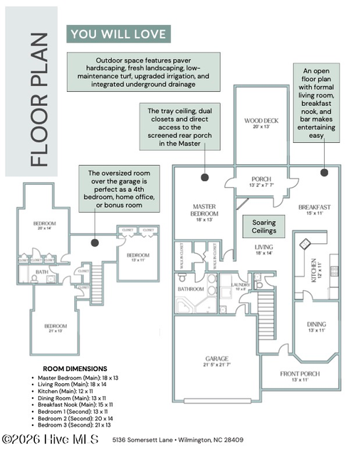 5136 Somersett Ln, Wilmington, NC, 28409-5123 | Card Image