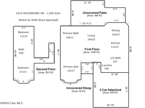 1010 Devonshire Dr, Trent Woods, NC, 28562-7203 | Card Image