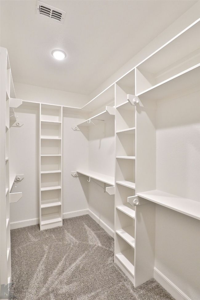 Spacious closet with carpet floors | Image 5