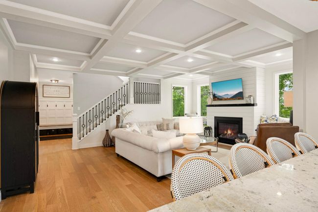 Note the elegant coffered ceiling in the living room! | Image 10