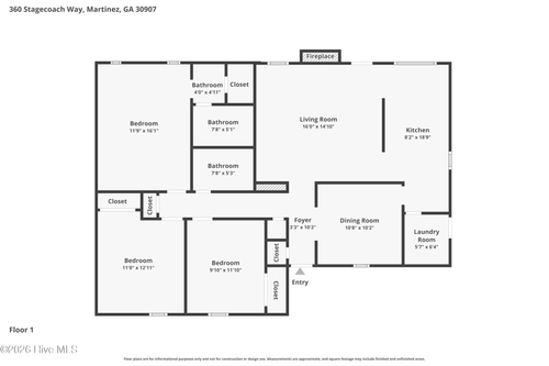 360 Stagecoach Way, Martinez, GA, 30907-3326 | Card Image