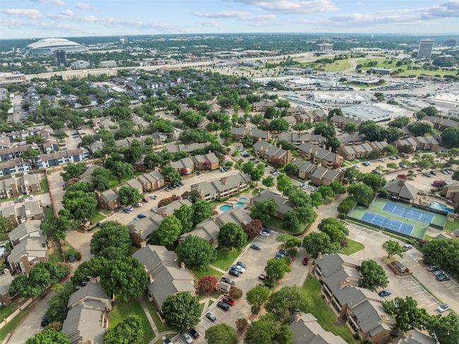 Aerial view of property and surrounding area featuring nearby suburban area | Image 36