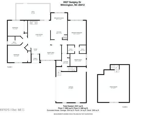 8927 Sedgley Dr, Wilmington, NC, 28412-3318 | Card Image