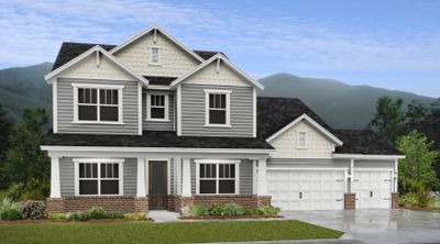 Artist's rendering of the front architectural style of the Alpine B actual exterior colors and materials will vary on this home, give me a call to see the actual finishes. | Image 2