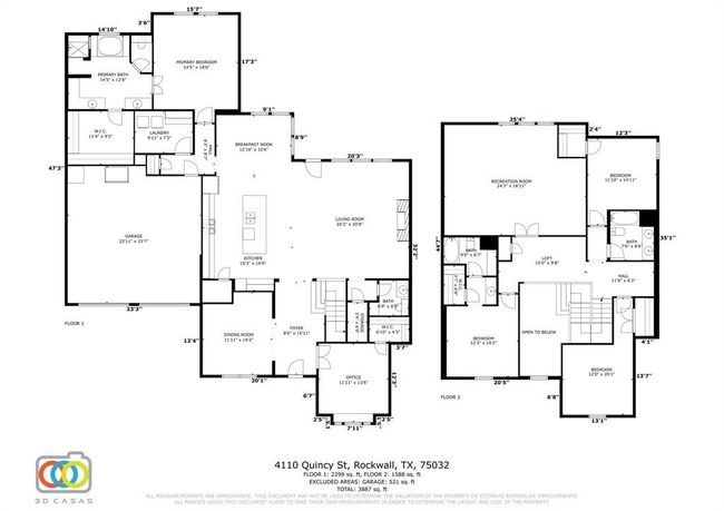 4110 Quincy St, House other with 4 bedrooms, 4 bathrooms and null parking in Rockwall TX | Image 23