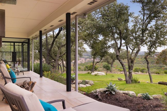 View of patio / terrace featuring a Hill country view | Image 34