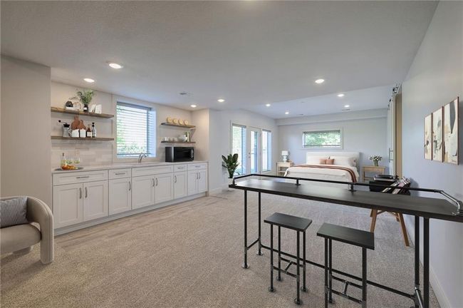 Reading nook, dining area, kitchenette 5th bedroom ensuite Virtually staged | Image 58