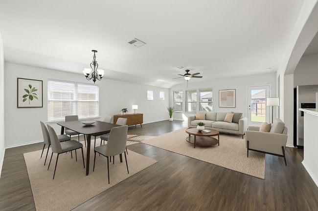 virtually staged (with AI) living and dinning area. Imagine your furniture here! | Image 15