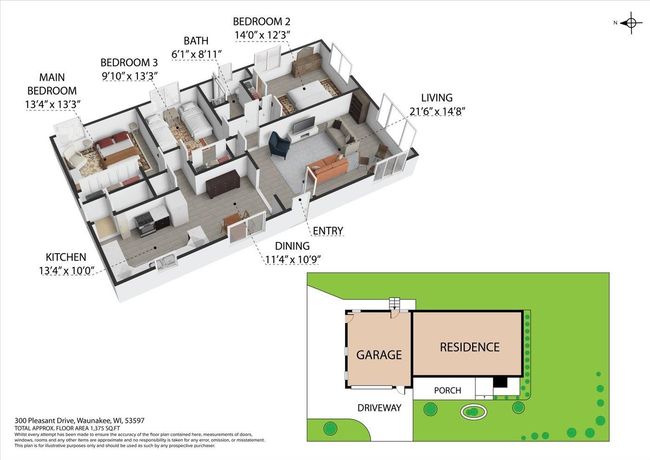 300 Pleasant Dr, House other with 3 bedrooms, 2 bathrooms and null parking in Waunakee WI | Image 8