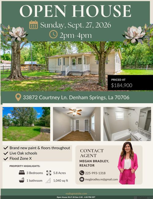 33872 Courtney Ln, Denham Springs, LA, 70706-1001 | Card Image