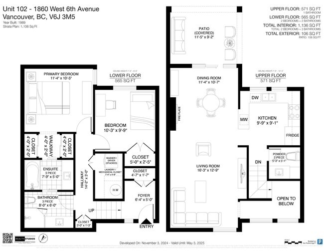 102 - 1860 W 6 Th Ave, Townhouse with 2 bedrooms, 1 bathrooms and 1 parking in Vancouver BC | Image 34