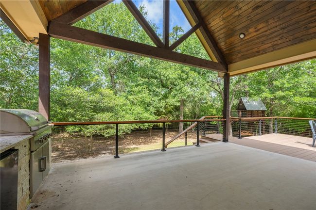View of patio / terrace with grilling area and a gazebo | Image 27