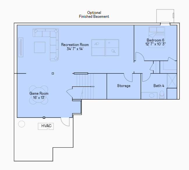 Itasca finished lower level. | Image 29